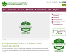 Tablet Screenshot of kuurojenpalvelusaatio.fi